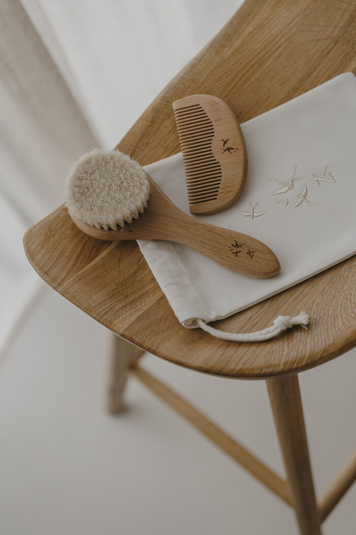 Ensemble brosse et peigne bébé hirondelles – Image 2