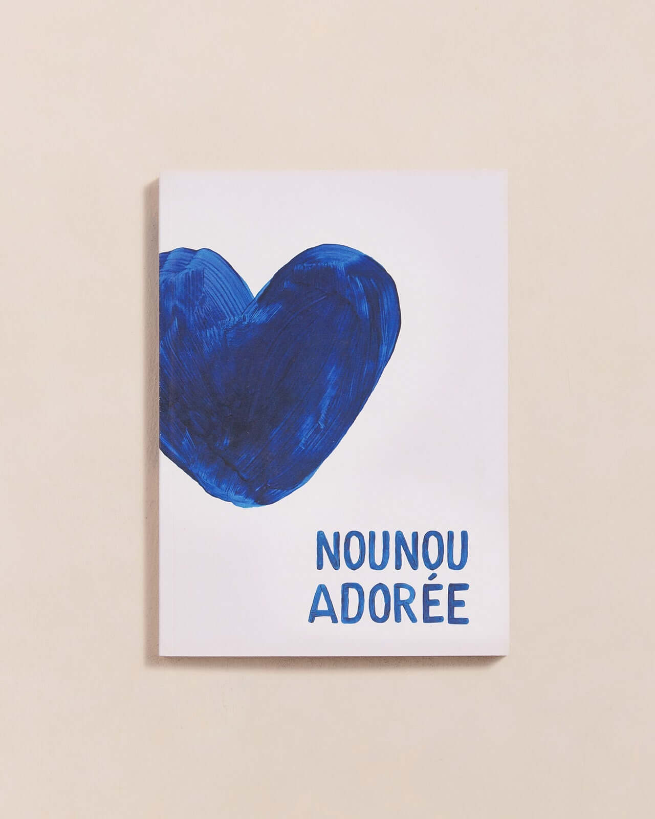 Le carnet Nounou adorée - cœurs bleus