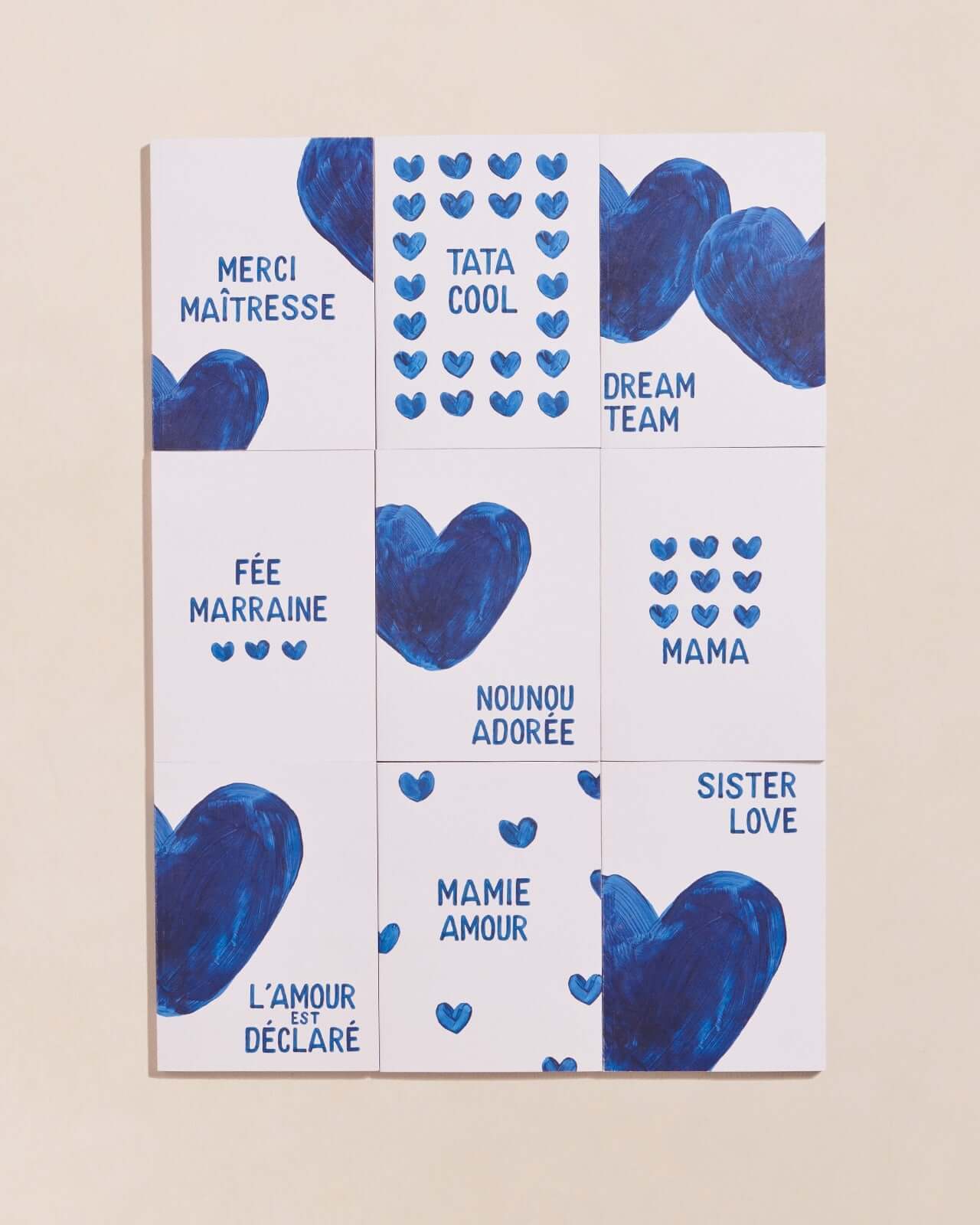 Le carnet Nounou adorée - cœurs bleus – Image 5