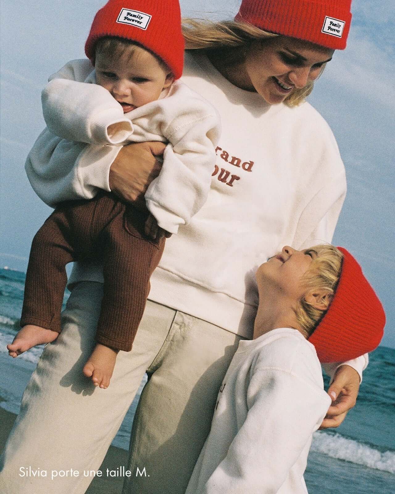 Le sweat Le grand amour femme en polaire recyclée - crème – Image 4