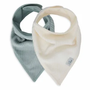 Bavoir Bandana - Velvet Rib - 2 Unités Sea Green