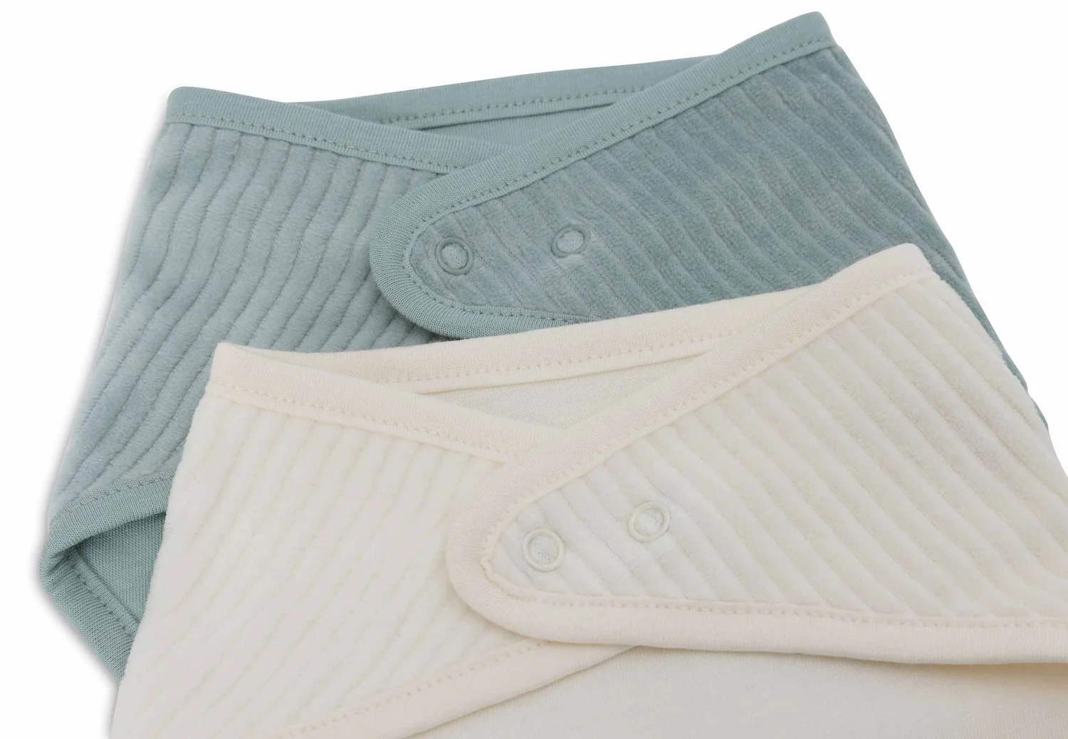 Bavoir Bandana - Velvet Rib - 2 Unités Sea Green – Image 3
