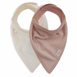 Bavoir Bandana - Velvet Rib - 2 Unités Wild Rose