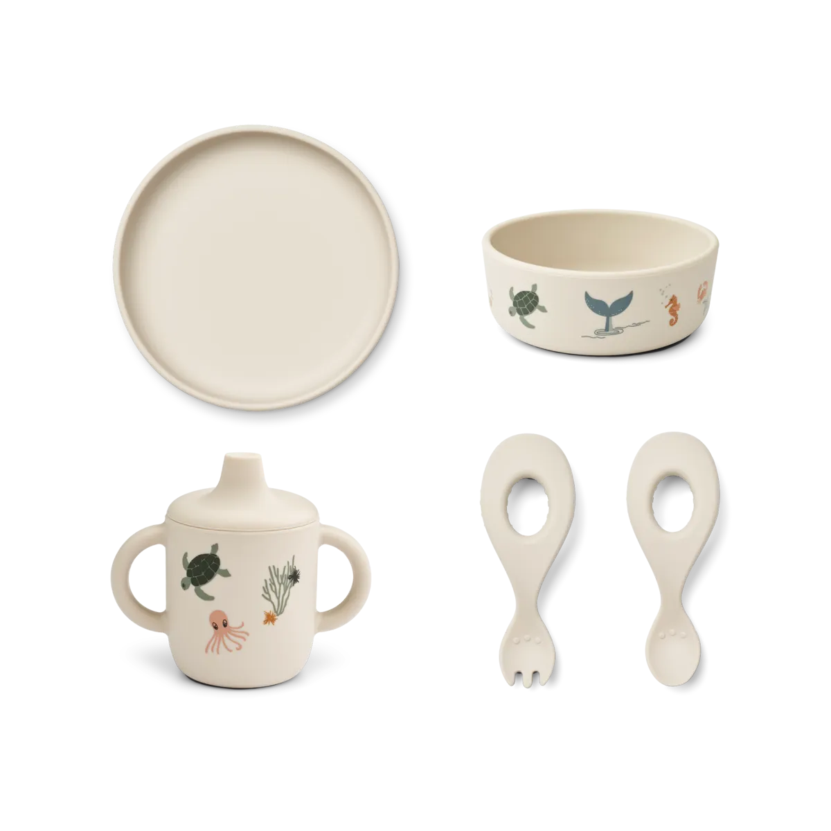 Set de Vaisselle Bébé Imprimée Ryle – Image 2
