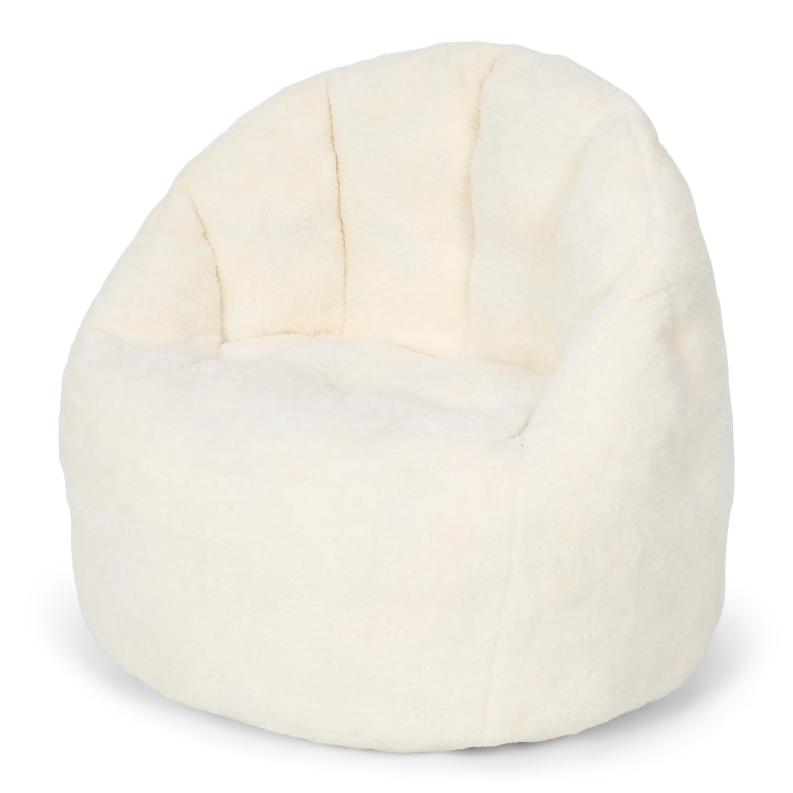 Pouf bouclette - Blanc