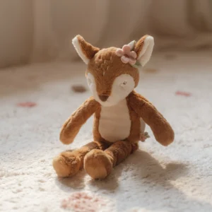 Peluche faon - FAIRY GARDEN - Rose - 33 cm
