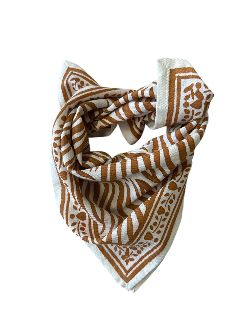 Foulard Bébé Enfant Zèbre Camel 50cm – Image 3
