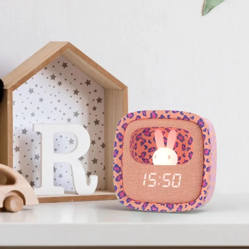 Réveil - Billy Clock Rose Leopard – Image 3