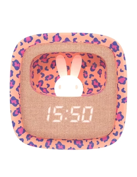 Réveil - Billy Clock Rose Leopard