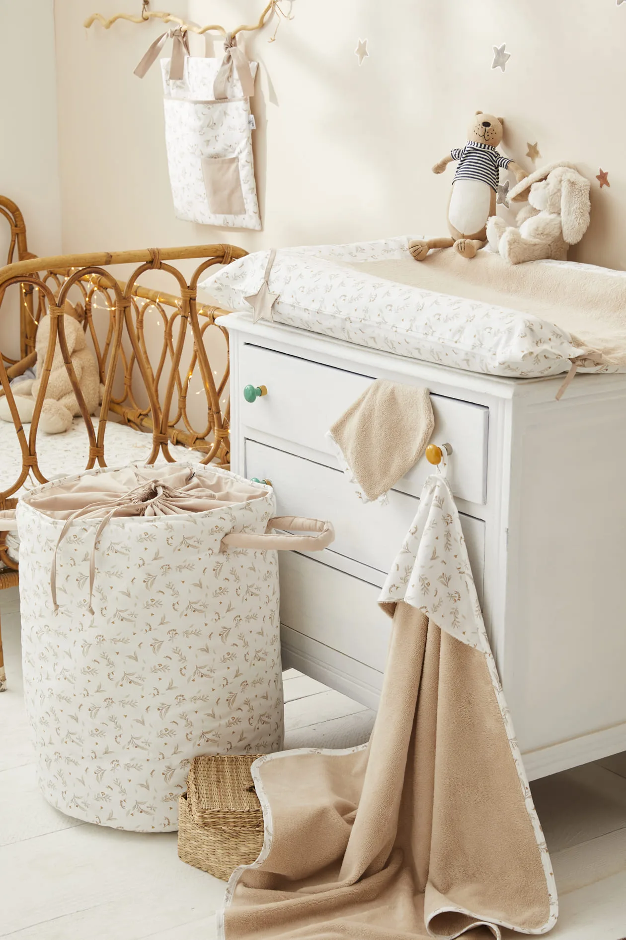 Cape de bain bambou + gant Daydream - Biscuit – Image 2