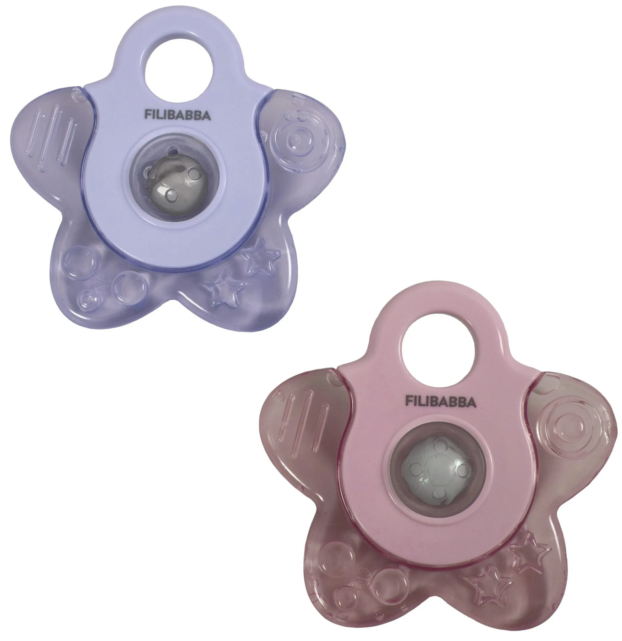 BB&Co – Anneau de dentition rafraîchissant étoile Pack x 2 – Rose par Filibabba