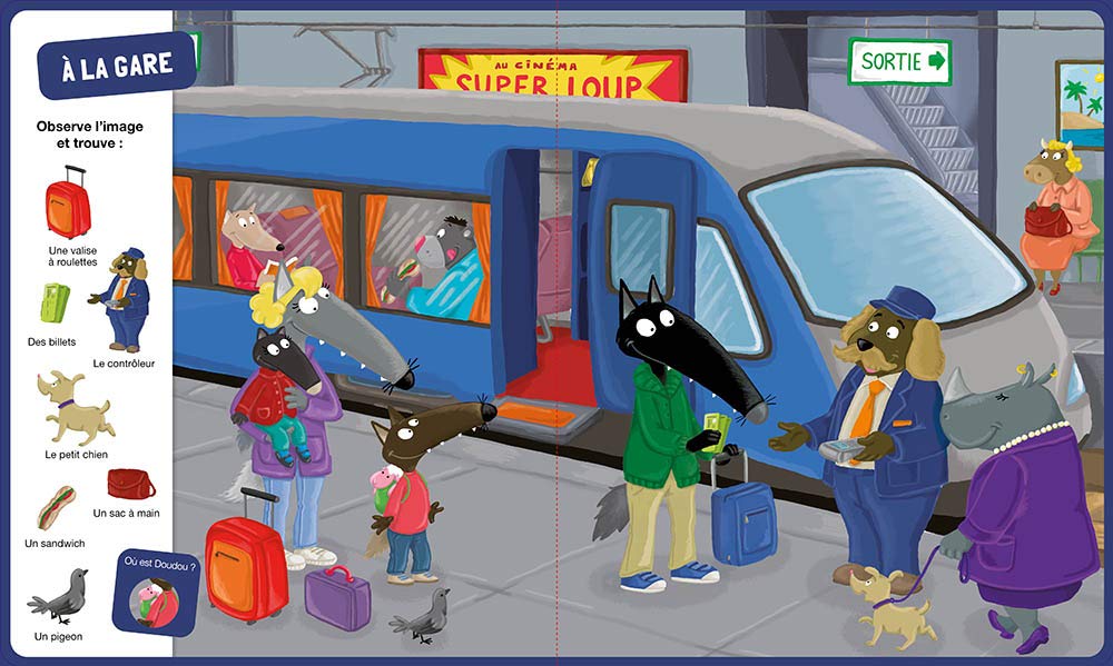 Livre P'TIT LOUP - CHERCHE et TROUVE - Vive les vacances ! – Image 3