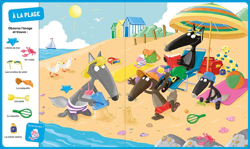 Livre P'TIT LOUP - CHERCHE et TROUVE - Vive les vacances ! – Image 2