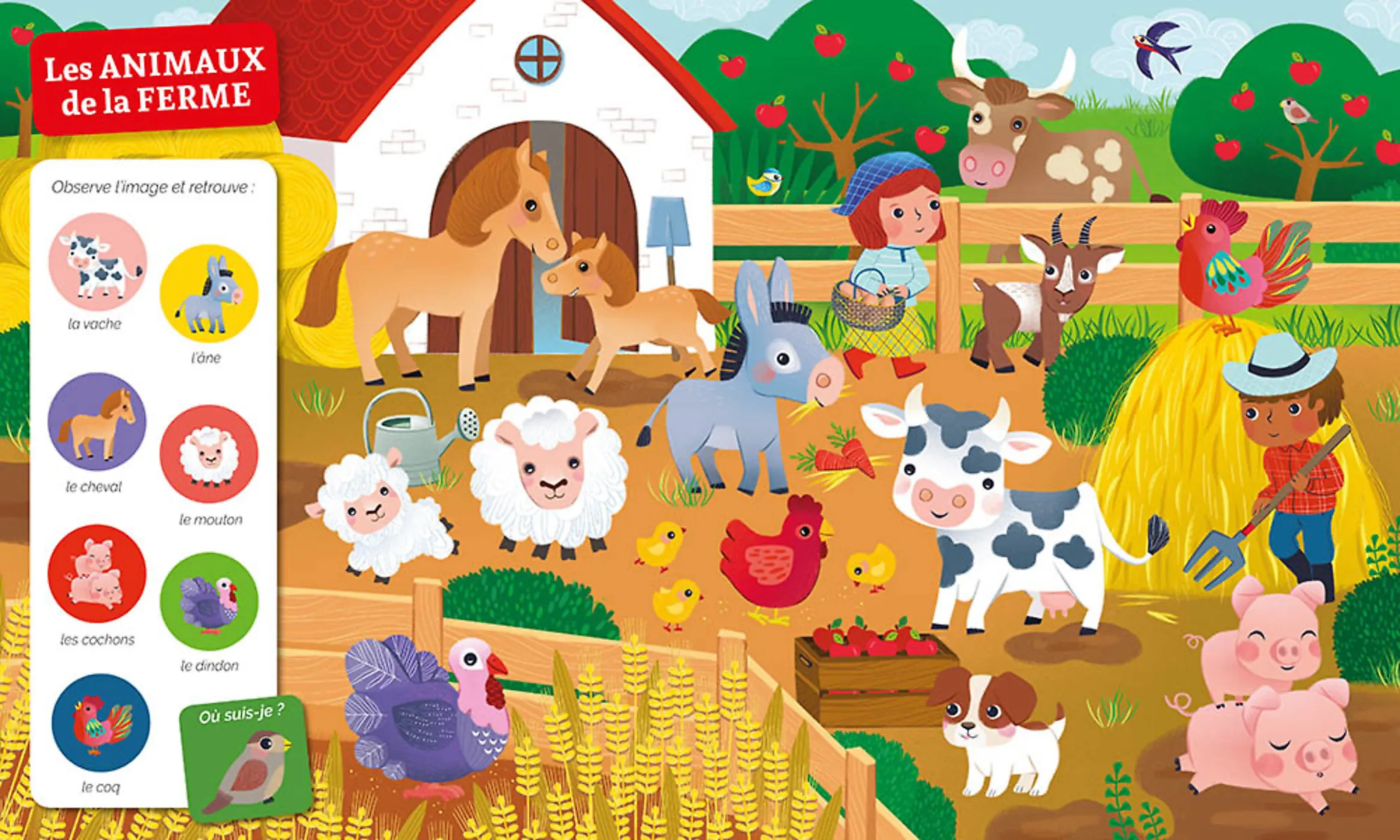 Livre Cherche et trouve des tout petits - Chez les animaux – Image 3