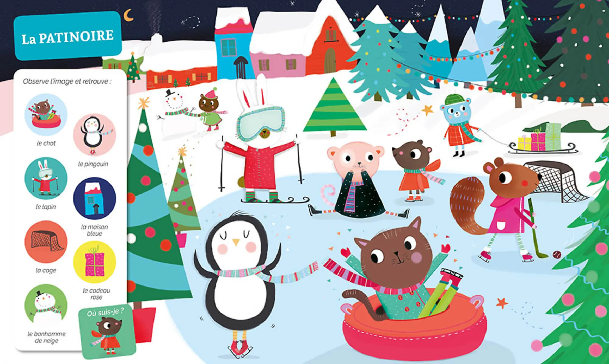 Livre CHERCHE et TROUVE des tout petits - Dans le froid – Image 2