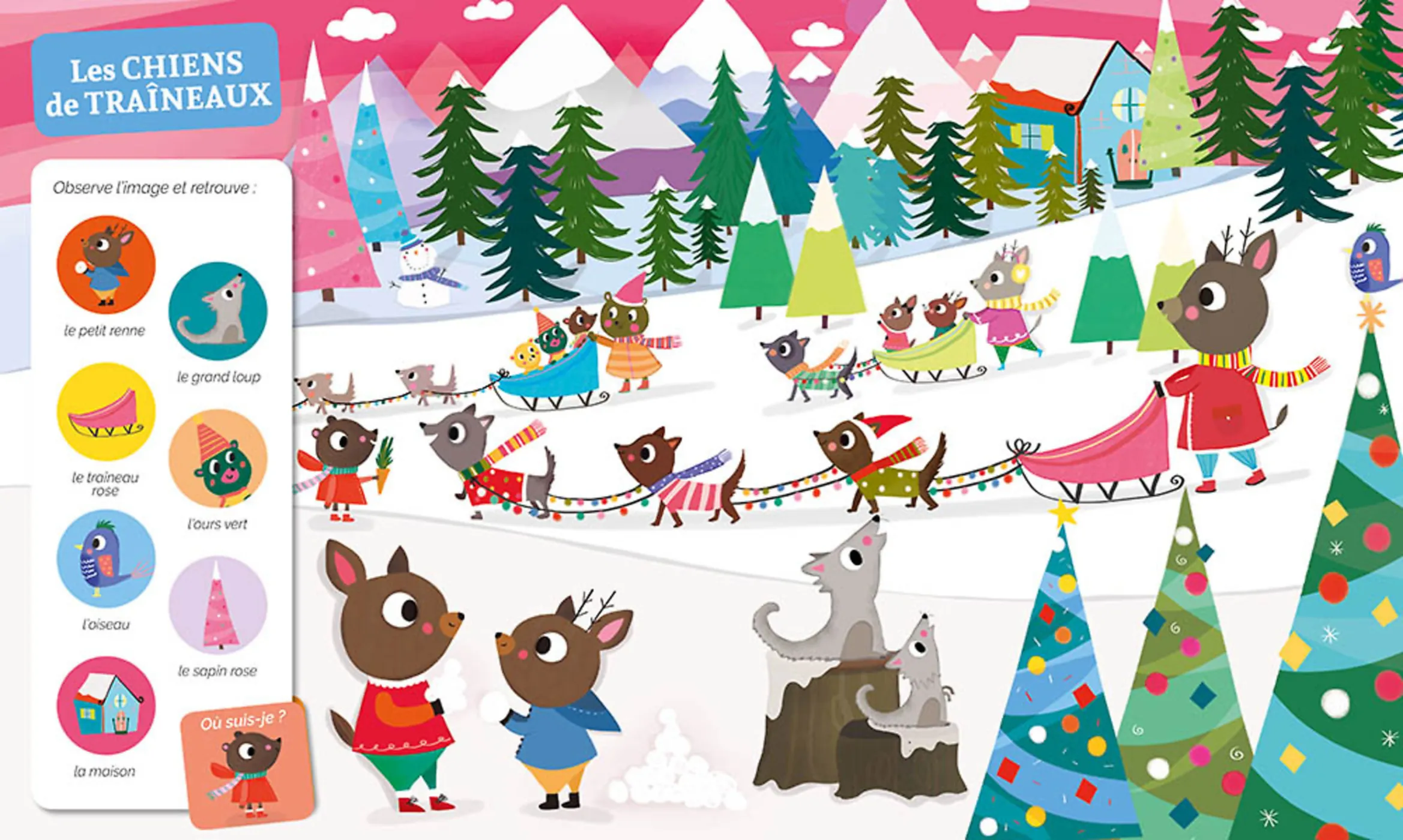 Livre CHERCHE et TROUVE des tout petits - Dans le froid – Image 3