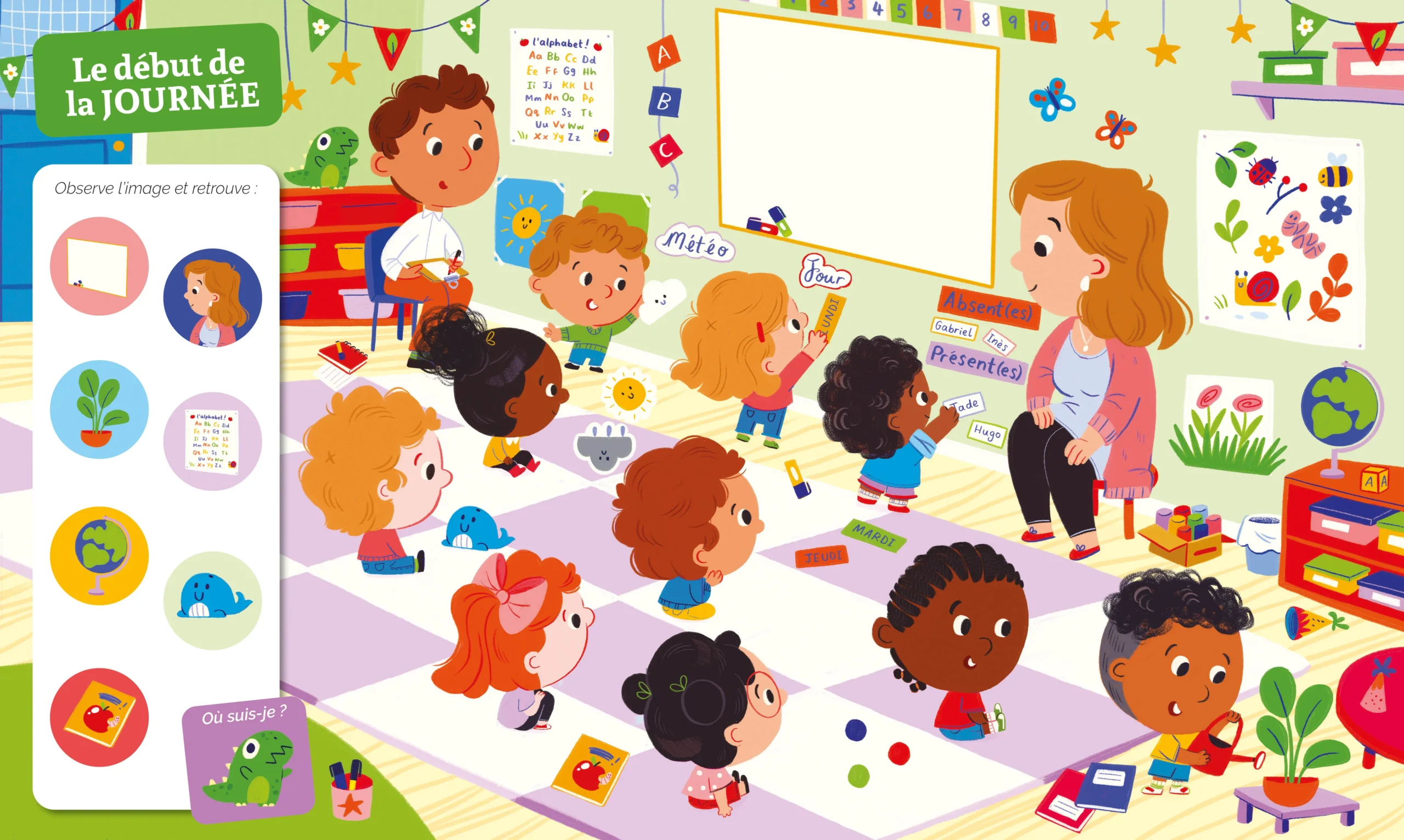 Livre Cherche et trouve des tout petits - A la maternelle – Image 2