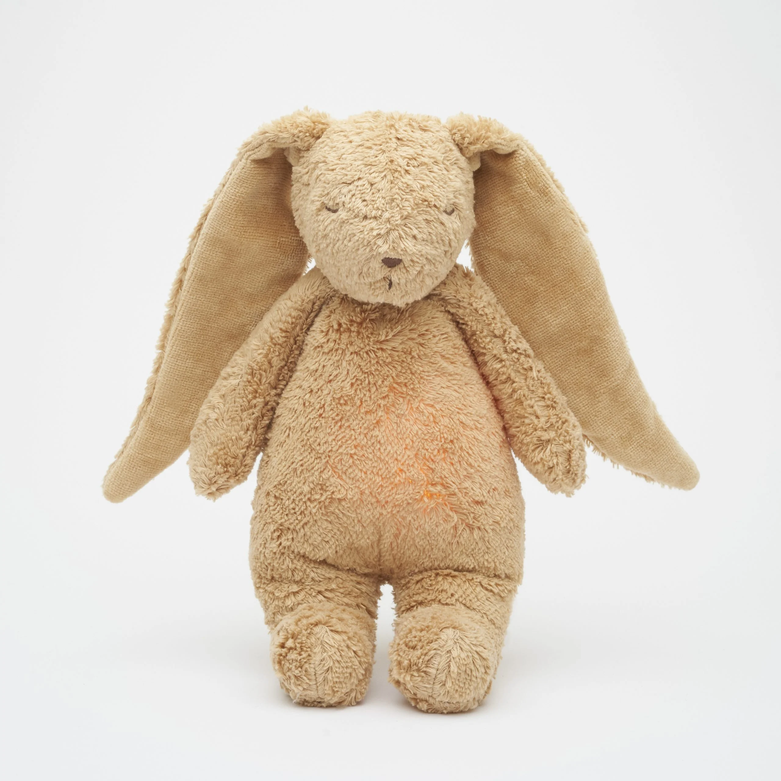 Moonie – Lapin nature bio avec sons et lumières cappuccino