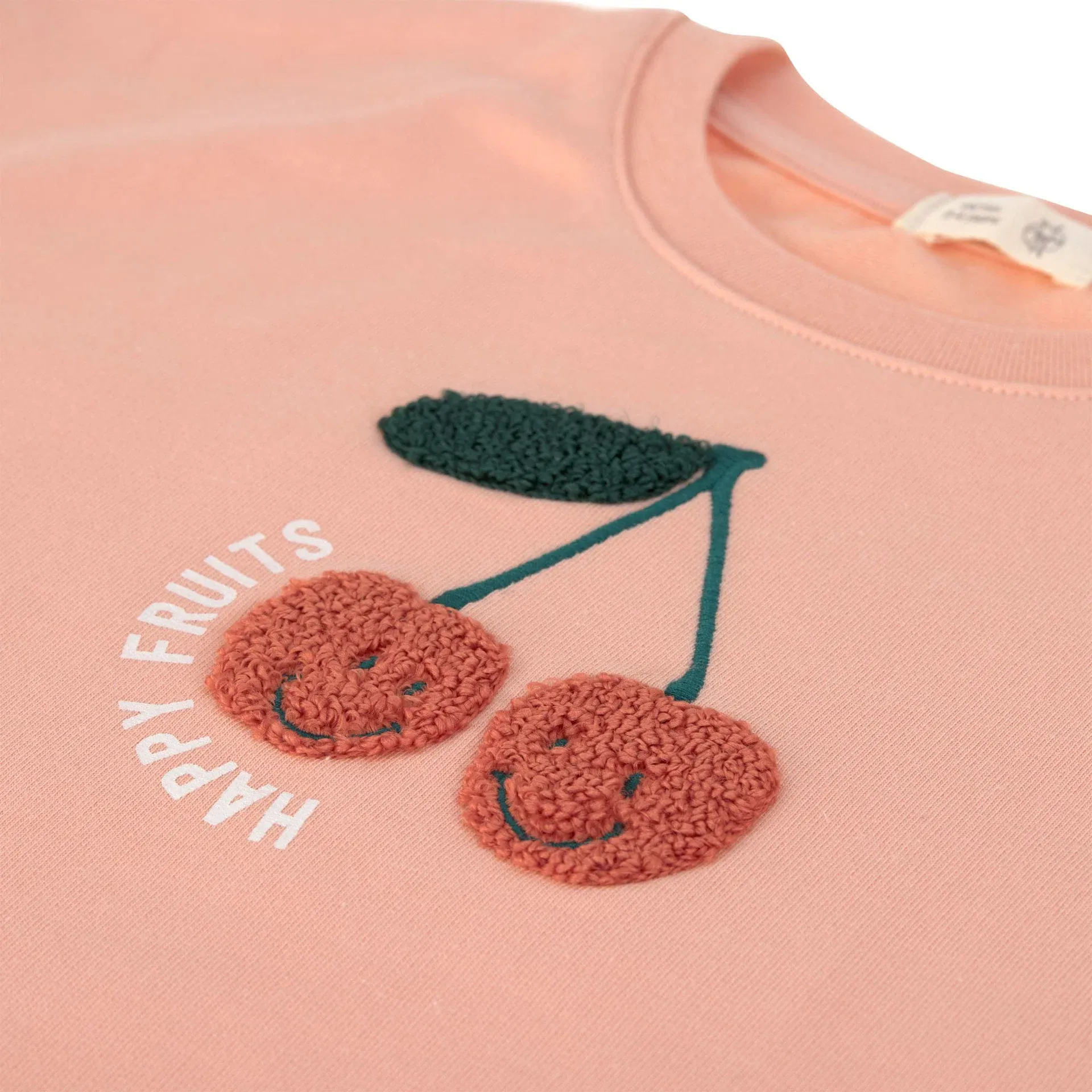 Pulls Enfants - LITTLE GANG, Cerise Pêche (Taille 98-104) – Image 2