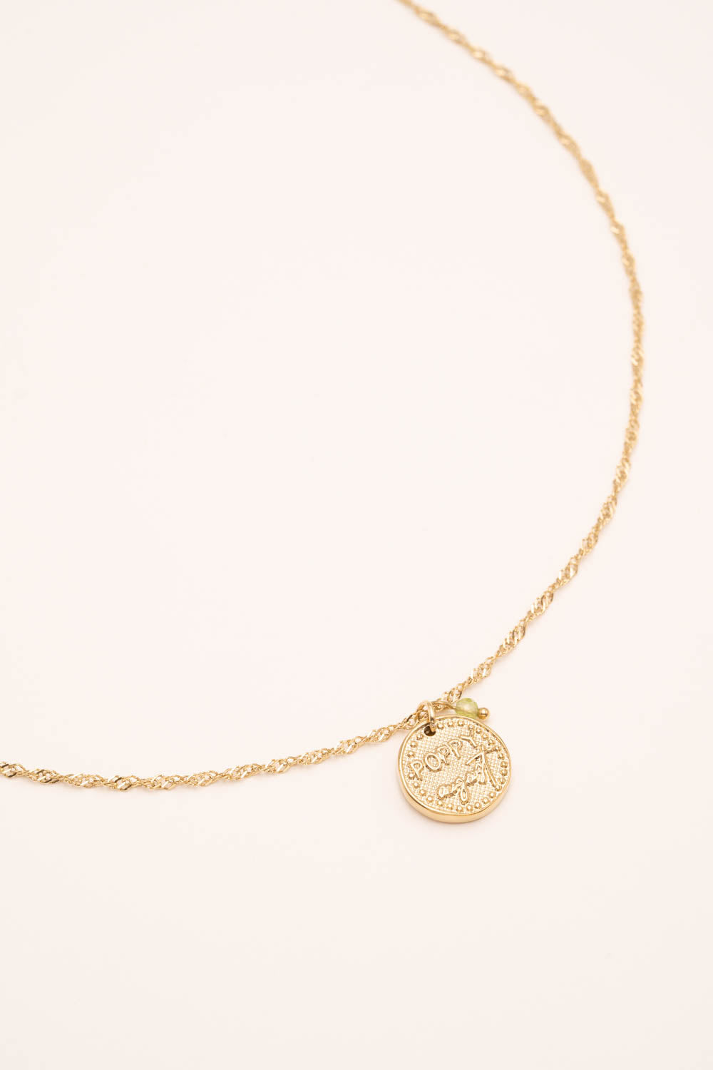 Collier Fleurs de Naissance doré AOÛT – Image 2