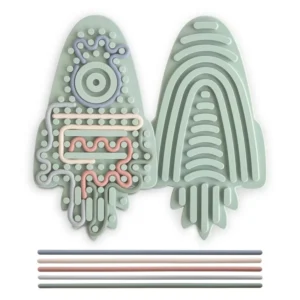 Jouets sensoriels en silicone - Fusée - Mushie